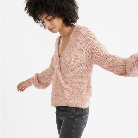 Madewell Beresford Wrap-Front Pullover Sweater - Picture 5 of 6